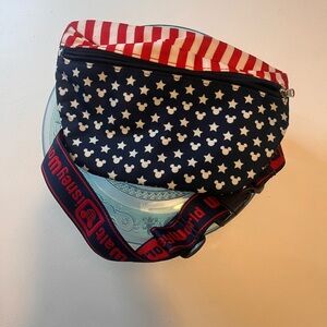 Disney Mickey Mouse Stars and Stripes Crossbody Bag/fanny pack
